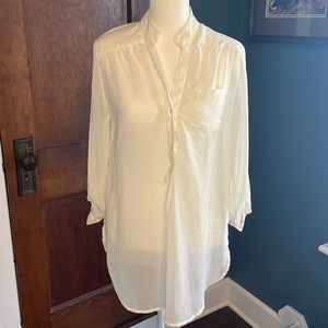 Sheer Off-White Blouse